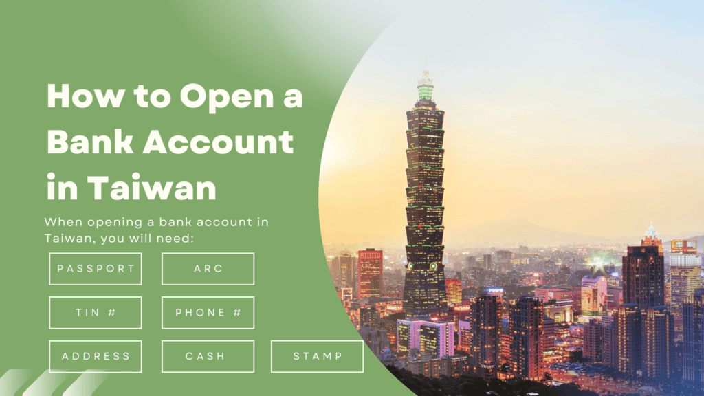 Open a bank account in Taiwan